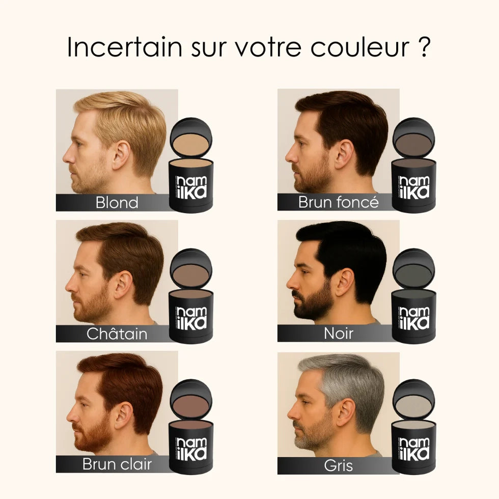 Poudre capillaire homme