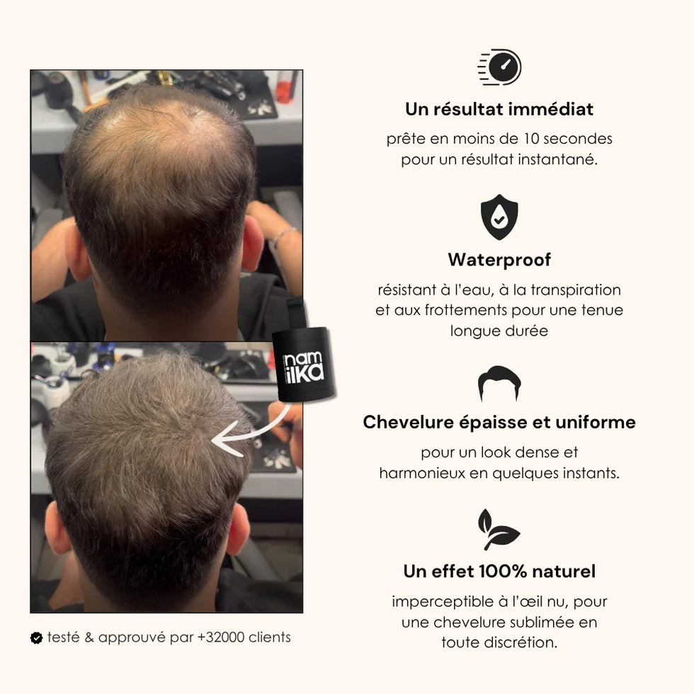 Poudre capillaire homme
