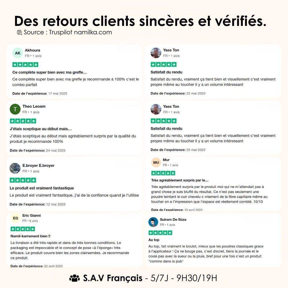 Poudre capillaire homme